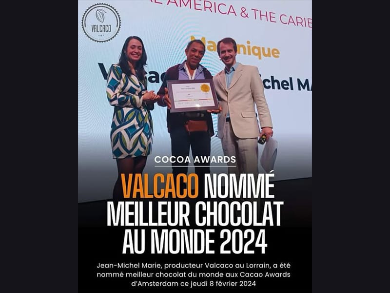 Le cacao de Martinique meilleur du monde